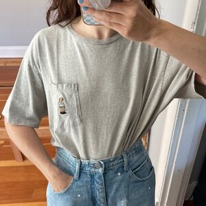 Vintage Embroidered Bear Tee